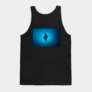 Manta Ray Gliding Through A Sunburst Tank Top